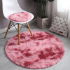 Tapis Scandinave Rond Rouge