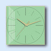 Horloge Scandinave Moderne de Couleur Carrée Verte