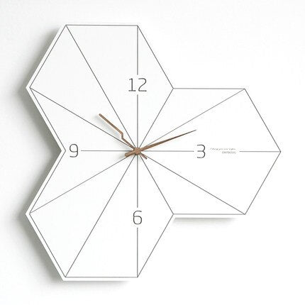 Horloge Scandinave Hexagonale