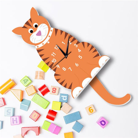 Horloge pour enfant avec Pendule Chat