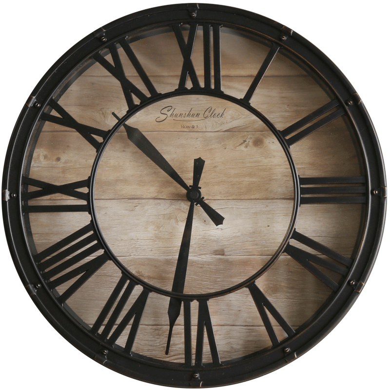 Horloge Scandinave Bois et Métal