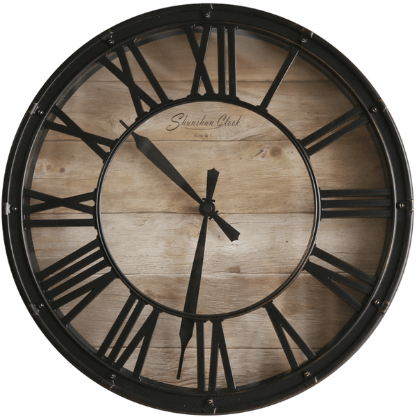 Horloge Scandinave Bois et Métal