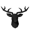Decoración de pared 3D de ciervo negro escandinavo
