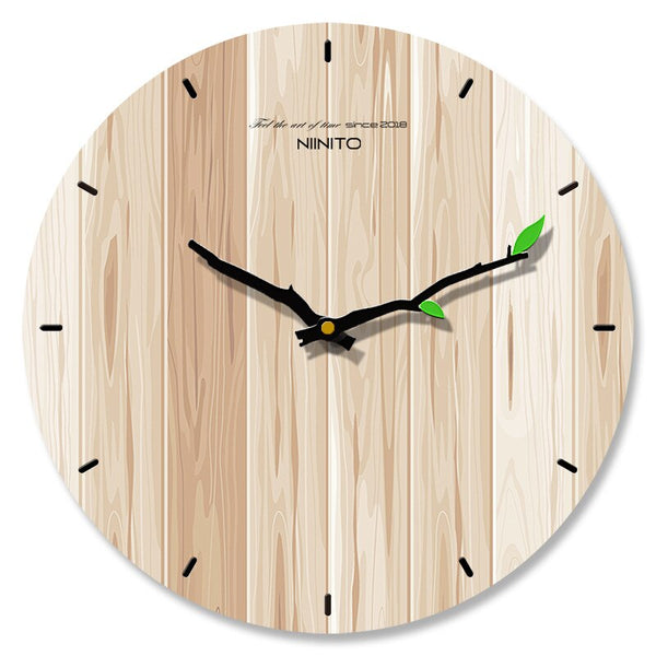 Diseño de agujas de reloj de madera escandinavo