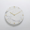 Horloge Scandinave Effet Marbre blanc