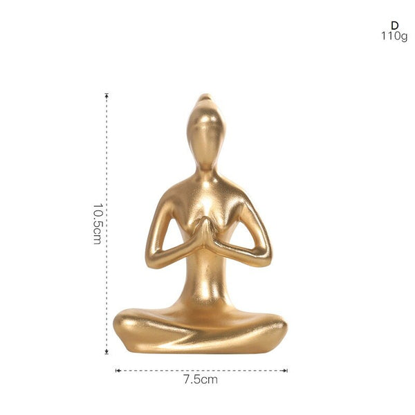 Statue Scandinave Figurine Yoga D