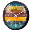 horloge scandinave murale multi couleur
