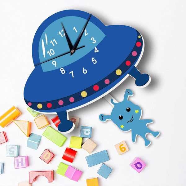 Horloge pour enfants avec Pendule Soucoupe Volante