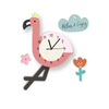 Horloge pour enfants avec Pendule Flamant Rose