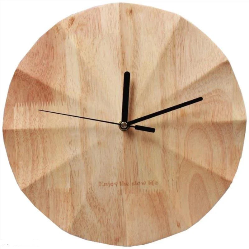 horloge scandinave naturel en bois 