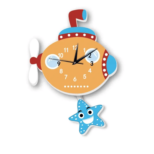Horloge pour enfants avec Pendule Sous-Marin