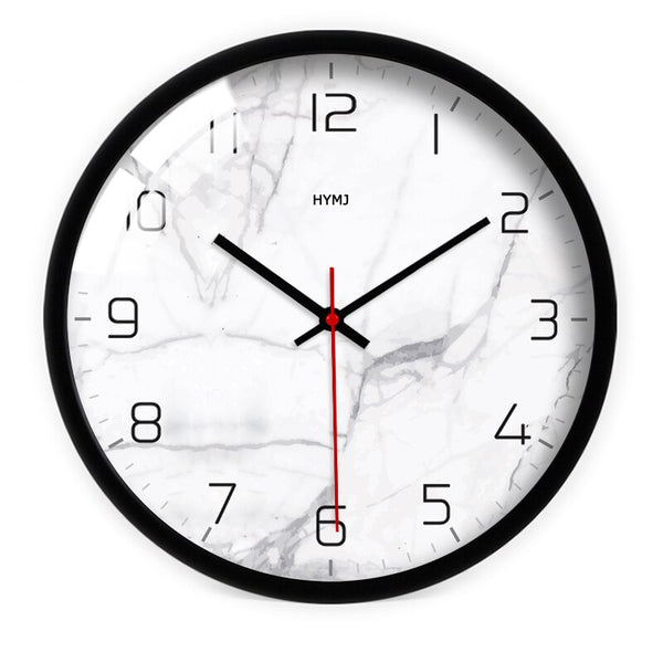 horloge scandinave blanche marbre 